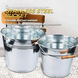 Wood Handle Metal Bucket Wood Handle Metal Bucket